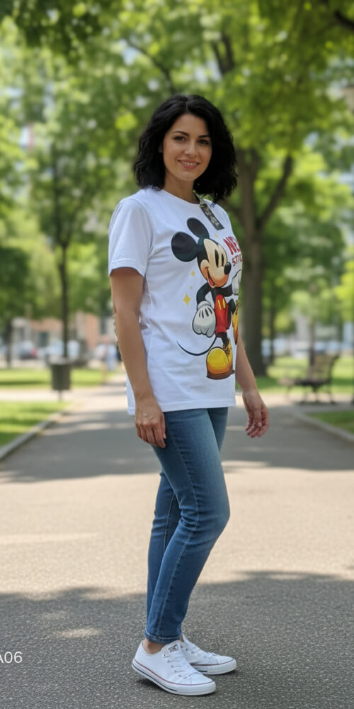 Polera Estampada Mickey Mouse