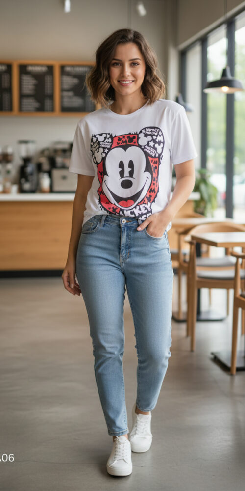 456467cc-5e73-4ce6-bd73-8d662437d628 Polera Estampada Mickey Mouse