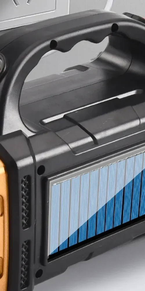 Linterna Multifuncional 25 W Recargable De Mano Panel Solar