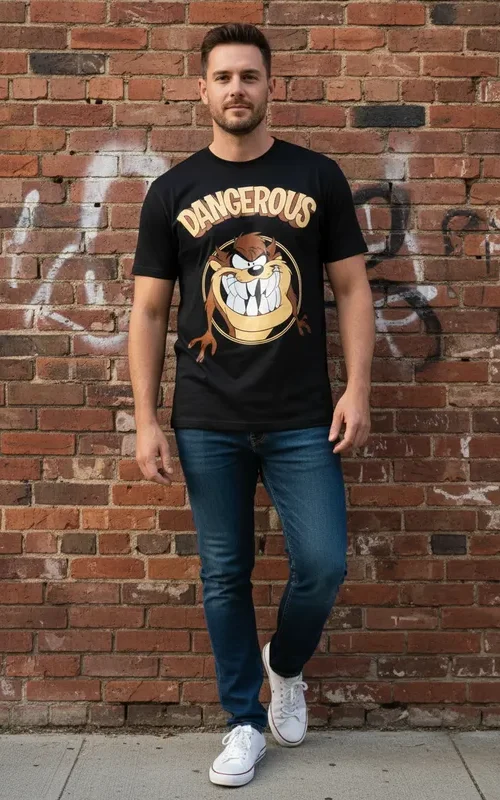 Polera Estampada Taz Mania