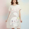 descarga (22) Camisón Pijama Manga Corta Cinnamoroll Color beige claro o crema Talla única S a L