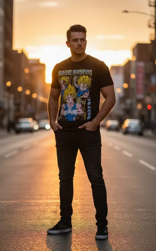 Polera Estampada Vegeta