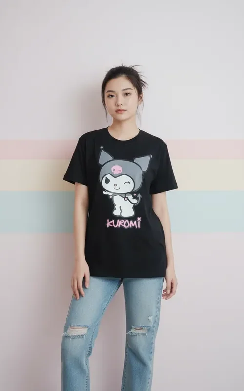 descarga (25) Polera Estampada Kuromi