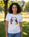 Polera Estampada  Minnie Mouse y Mickey Mouse