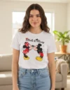 Polera Estampada  Minnie Mouse y Mickey Mouse