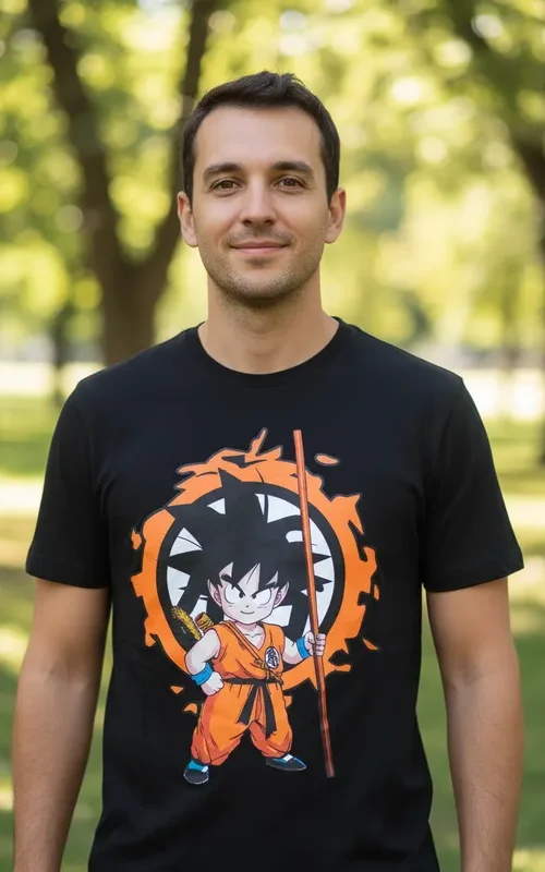 Polera Estampada Goku