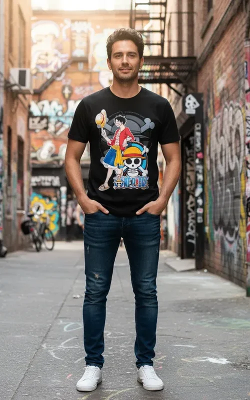 Polera Estampada Monkey D. Luffy