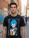 Polera Estampada Vegeta Super Saiyajin Blue