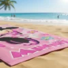 Toalla De Playa Estampada Minnie Mause  Medida 140 x 70