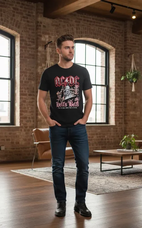 Polera Estampada AC/DC