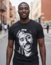 Polera Estampada Tupac Shakur
