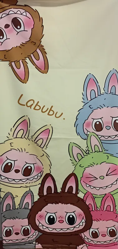 Toalla De Playa Estampada Labubu Medida 140 x 70