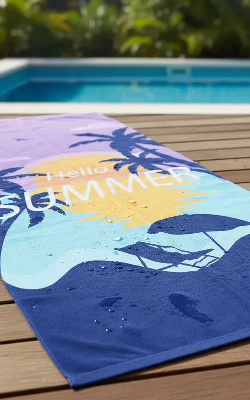 Toalla De Playa Estampada