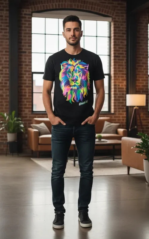 Polera Estampada Neón