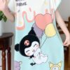 pija kuromi 6000 Camisón Pijama Manga Corta Kuromi Color Verde Menta Talla única S a L
