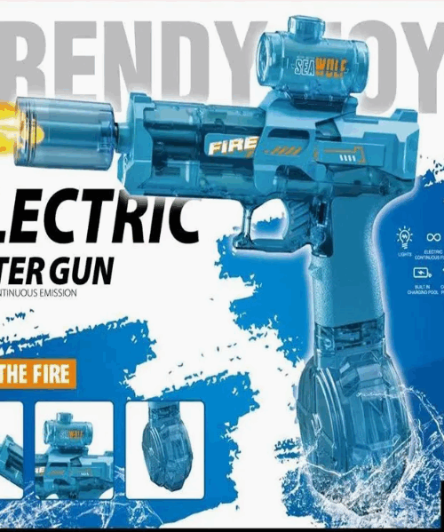 Pistola de Agua Eléctrica con Luz LED -Diversión sin Límites