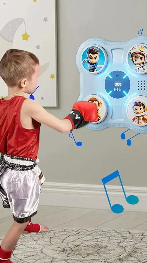 Maquina Boxeo Inteligente Objetivo Boxeo Nina Y Nino Color Negro