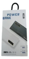 Batería Emergencia Power Bank 20.000 MHZ 3 Puertos Blanco