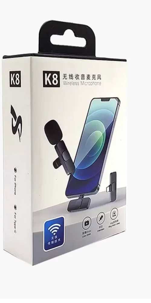 Micrófono Inalámbrico Doble Tipo C K8