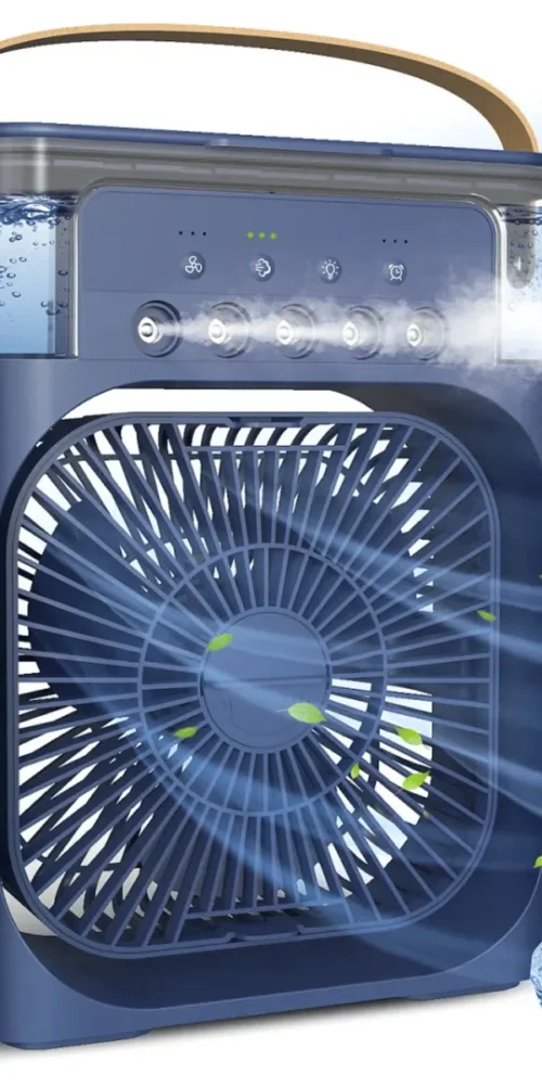 Mini Ventilador Enfriador De Aire Con Aroma Luces Led Usb